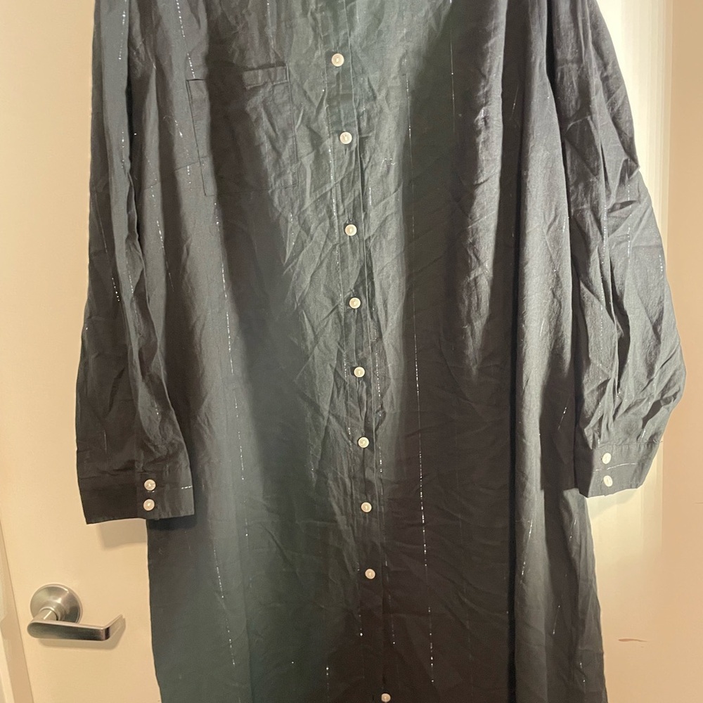 Torrid Black Midi Dress with Button Details